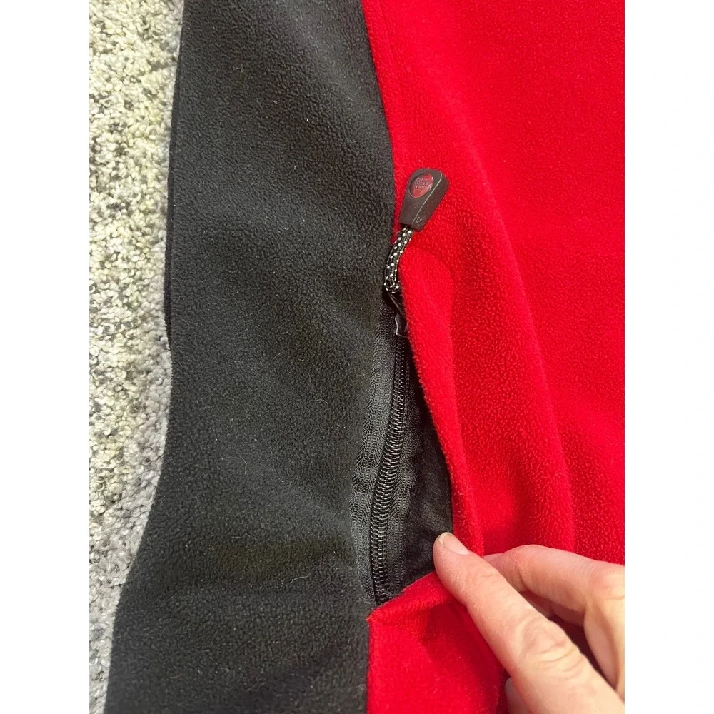 The North Face Summit Windstopper Fleece Jacket Mens L Red Black Hiking Gorpcore
